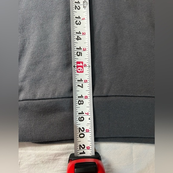 VTG Havana Oversized Cropped Sweatshirt Gray Wool Blend Balloon Knit Sleeve S - Picture 8 of 10